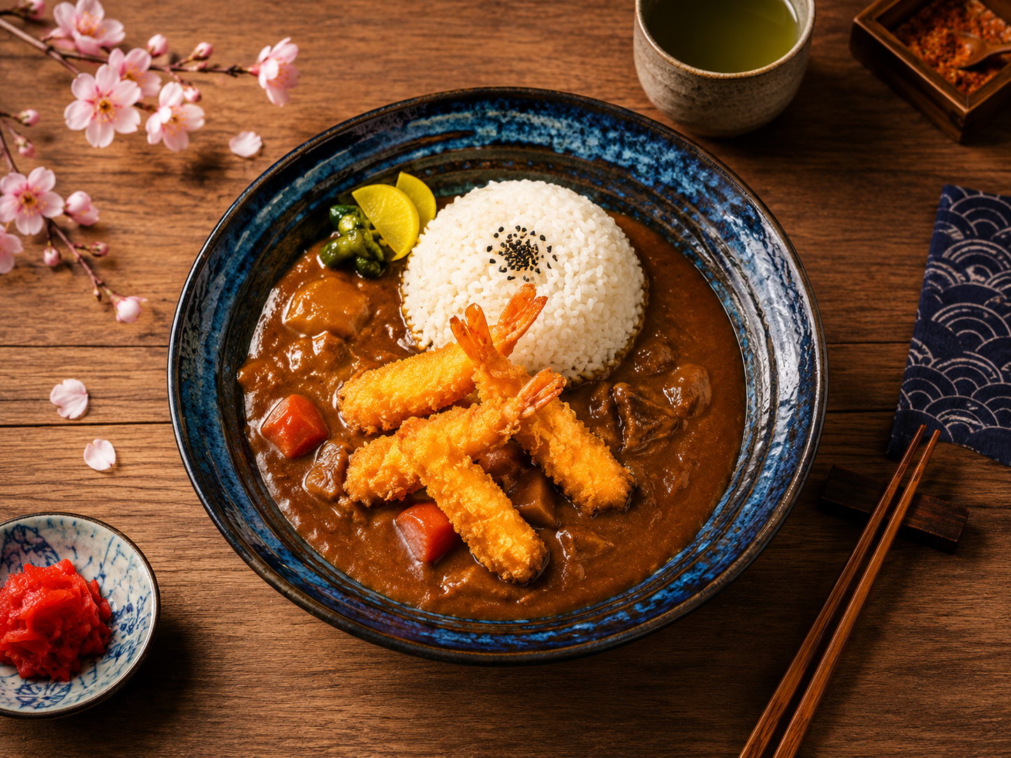 Prawn katsu curry